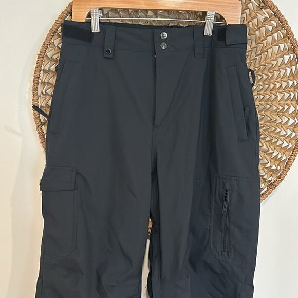 Quicksilver Utility 8K Relaxed Fit Black Snow Pants Size L NWT - Picture 8 of 10